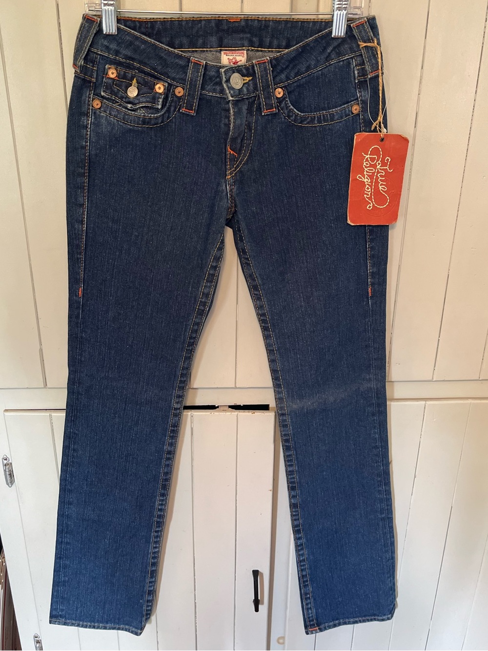 True Religion Billy bootcut blue denim jeans Sz 28 NWT